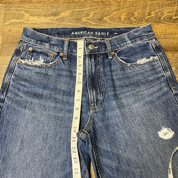 American Eagle Jeans Women's 4 Short Ex-Boyfriend Low Rise Denim Comfort Stretch - Picture 4 of 12